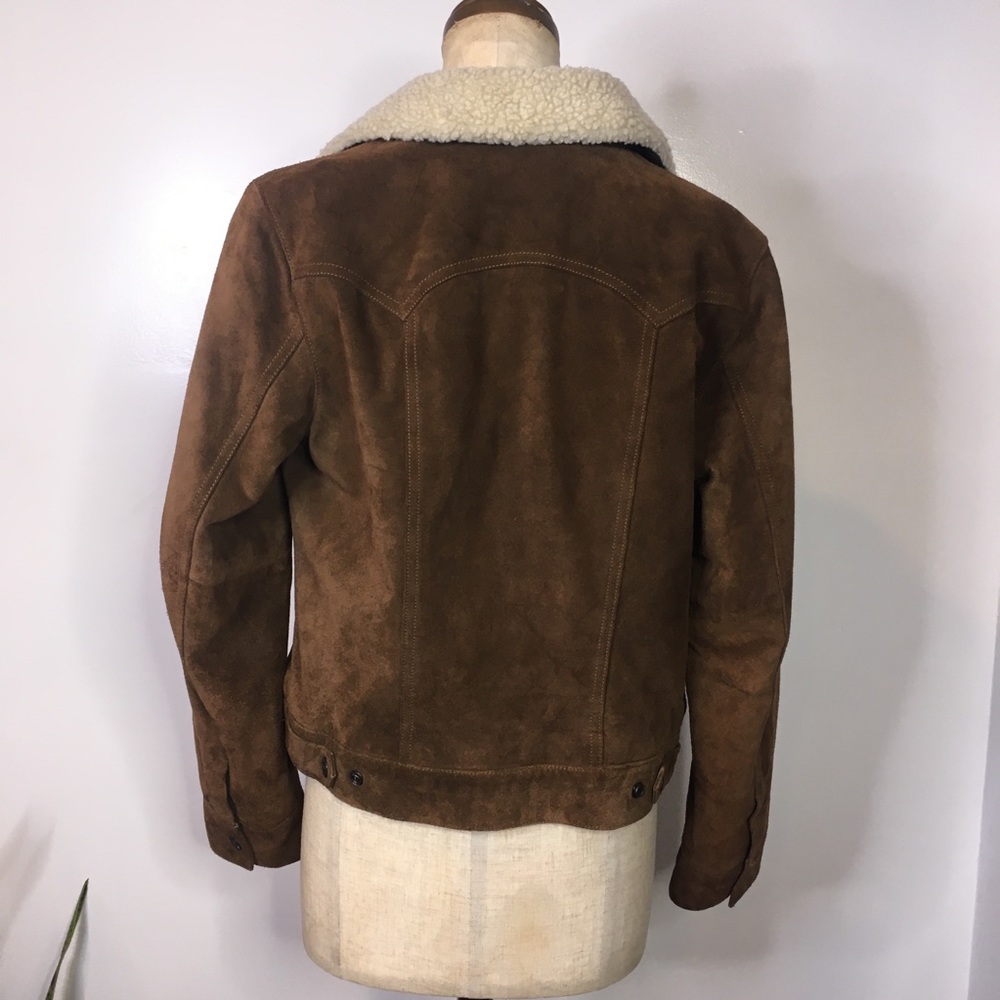 Vintage Gap Suede Leather Lined Jacket - Picture 3 of 7